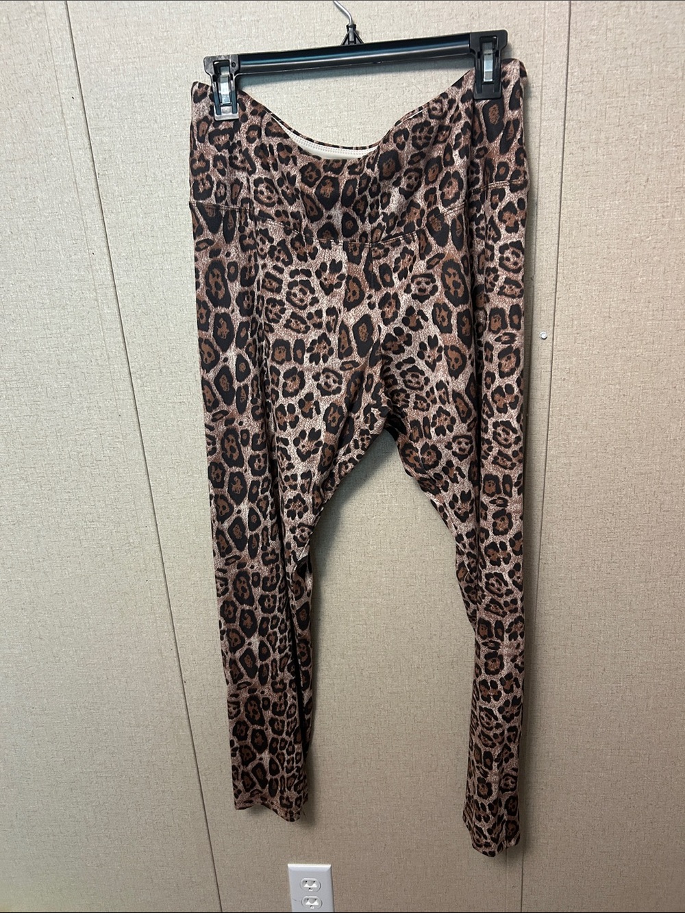 Leopard Print Brown High-Stretch Leggings